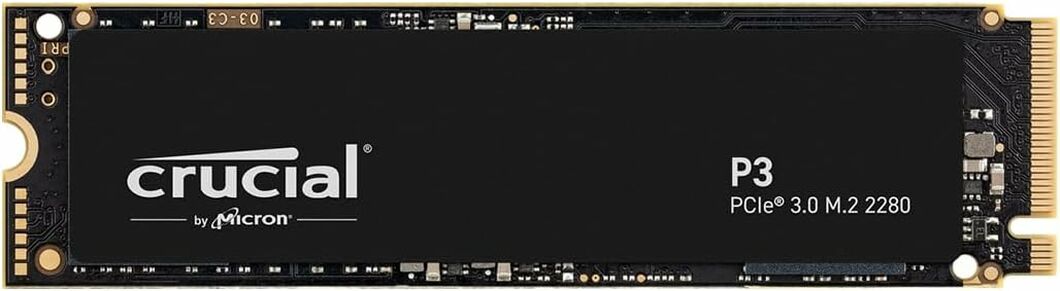 Crucial 500GB PCIe 3.0 NVMe M.2 SSD